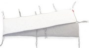 CHILDHOME Boxbumper 340x35 cm jersey goudkleurige stippen