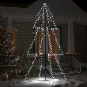 vidaXL Kegelkerstboom 300 LED's binnen en buiten 120x220 cm