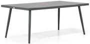 Dining Tuintafel rechthoekig 180 x 100 cm Aluminium Grijs Sophia