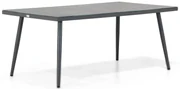 Dining Tuintafel rechthoekig 180 x 100 cm Aluminium Grijs Sophia