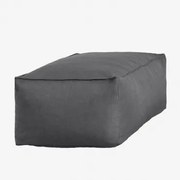 Poef 110x65 Cm In Dojans-stof Gris Granito - Sklum