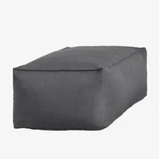 Poef 110x65 Cm In Dojans-stof Gris Granito - Sklum