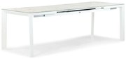 Dining Tuintafel rechthoekig uitschuifbaar 180/240 x 90 cm Aluminium Wit Alicante