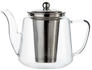 Theepot met theezeefje, recht, glas, 1,1 l