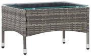 vidaXL Salontafel 60x40x36 cm poly rattan grijs