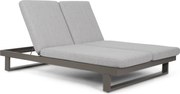 Lifestyle Garden Furniture Massimo Ligbed Met Kussen Antraciet/earth Aluminium Grijs