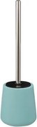 5Five Toiletborstel in Houder– IJsblauw – Polyresin/Metaal – H40 x diameter 12 cm
