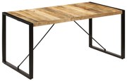 vidaXL Eettafel 160x80x75 cm massief mangohout