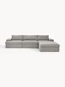 Modulaire bank Russell (4-zits) met poef (links/rechts)
