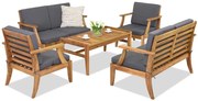 Acaciahouten tuinmeubelen Danang Coffee 6 Tuinpunt