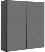 Goossens Kledingkast Easy Storage Sdk, 203 cm breed, 220 cm hoog, 2x 3 paneel glas schuifdeuren