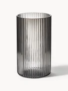 Mondgeblazen kleine longdrinkglazen Ripple met groefreliëf, 4 stuks