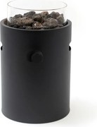 Happy Cocooning Lumi Steel tafelbrander rond 21xH37 cm Nordic Black