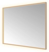 Hotbath &More Square rechthoekige spiegel 100x80cm geborsteld koper PVD