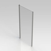 GO by Van Marcke Belo vaste wand 90x190cm 6mm easy clean glas profielen aluminium verchroomd regelbaar 86.5-89cm S205090