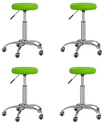 vidaXL Eetkamerstoelen 4 st kunstleer groen
