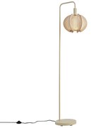 Japandi vloerlamp beige met kap - Gertie