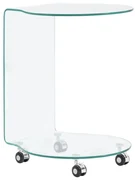 vidaXL Salontafel 45x40x58 cm gehard glas