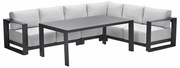 Garden Impressions Malakka lounge dining set 5-delig - valley sand