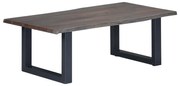 vidaXL Salontafel met natuurlijke randen 115x60x40 cm acaciahout grijs