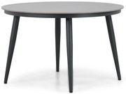 Dining Tuintafel rond 120 cm rond Aluminium Grijs Vienna