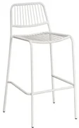 Set Van 2 Elton Hoge Stapelbare Tuinkrukken Gardenia Wit & ↑75 Cm - Sklum