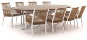 Manifesto Rivola/ROUGH-Y Ellips 280cm dining tuinset 9-delig