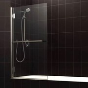 Eastbrook Corniche badwand met handdoekrek 80x140cm chroom