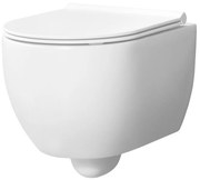 Xenz Gio randloos toilet 47cm met vortexspoeling en zitting wit mat