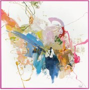 Ingelijste canvasprint Confidential Pink, handafgewerkt