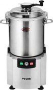 VEVOR Keukenmachine Groentehakker 18 L Keukenmachine van roestvrij staal van voedingskwaliteit met S-vormig mes en schraper, multifunctioneel voor het hakken van groenten, fruit, granen, noten