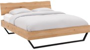 Goossens Bedframe Slade, Bedframe 140 x 200 cm hoofdbord organisch