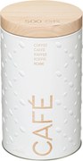 5Five Voorraaddoos 500g Scandi Café - Metaal - Wit - Lucht Afsluitend