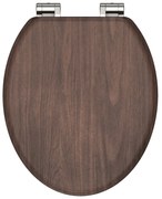 SCHÜTTE Toiletbril met soft-close DARK WOOD MDF