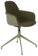 Zuiver Albert Kuip Swivel Groene Draaistoel Met Armleuningen