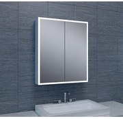 Wiesbaden Quatro spiegelkast met LED, dimbaar 60 x 70 x 13 cm 38.4160