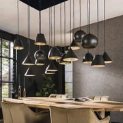 Grote Hanglamp Zwart Metaal