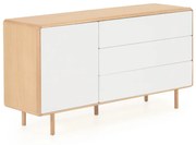 Kave Home Anielle Dressoir Licht Hout Met Wit - 150x42x78cm.