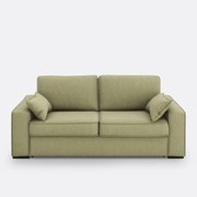 Slaapbank van katoen en linnen, 2, 3 of 4 zits, Comfort Bultex® Cécilia