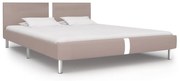 vidaXL Bedframe kunstleer cappuccino 160x200 cm