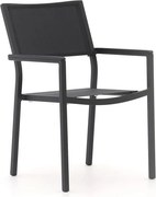 + 10% kassakorting | Dining tuinstoel | Bellagio Roma | Textileen | Grijs | Stapelbaar | Kees Smit Tuinmeubelen