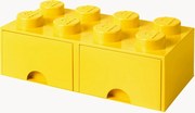 Kinderen LEGO opbergdoos Brick met 8 knoppen
