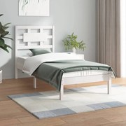 vidaXL Bedframe massief grenenhout wit 90x200 cm