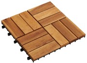 vidaXL Terrastegels acaciahout 30 x 30 cm (10 stuks)