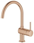 GROHE Minta Keukenkraan - hoog - draaibare ronde uitloop - warm sunset geborsteld 32917DL0