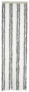 Travellife Vliegengordijn Chenille Basic 185x56 cm grijs en wit
