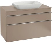 Villeroy & Boch Venticello semi inbouw opzetwastafel zonder kraangat 55x36cm met overloop wit 41135501