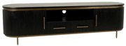Tower Living Ovaal Tv-meubel Met Messing 200 Cm Rivello - 200x45x55cm.