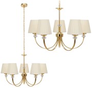 Hanglamp met APP1014-5CP-kristallen