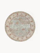 Rond chenille vloerkleed Rimini, handgeweven